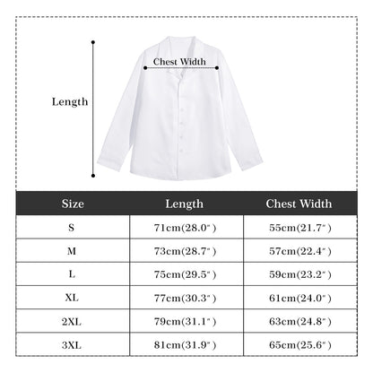 Diamonds - Womens Casual Long Sleeve Button-Up Shirt