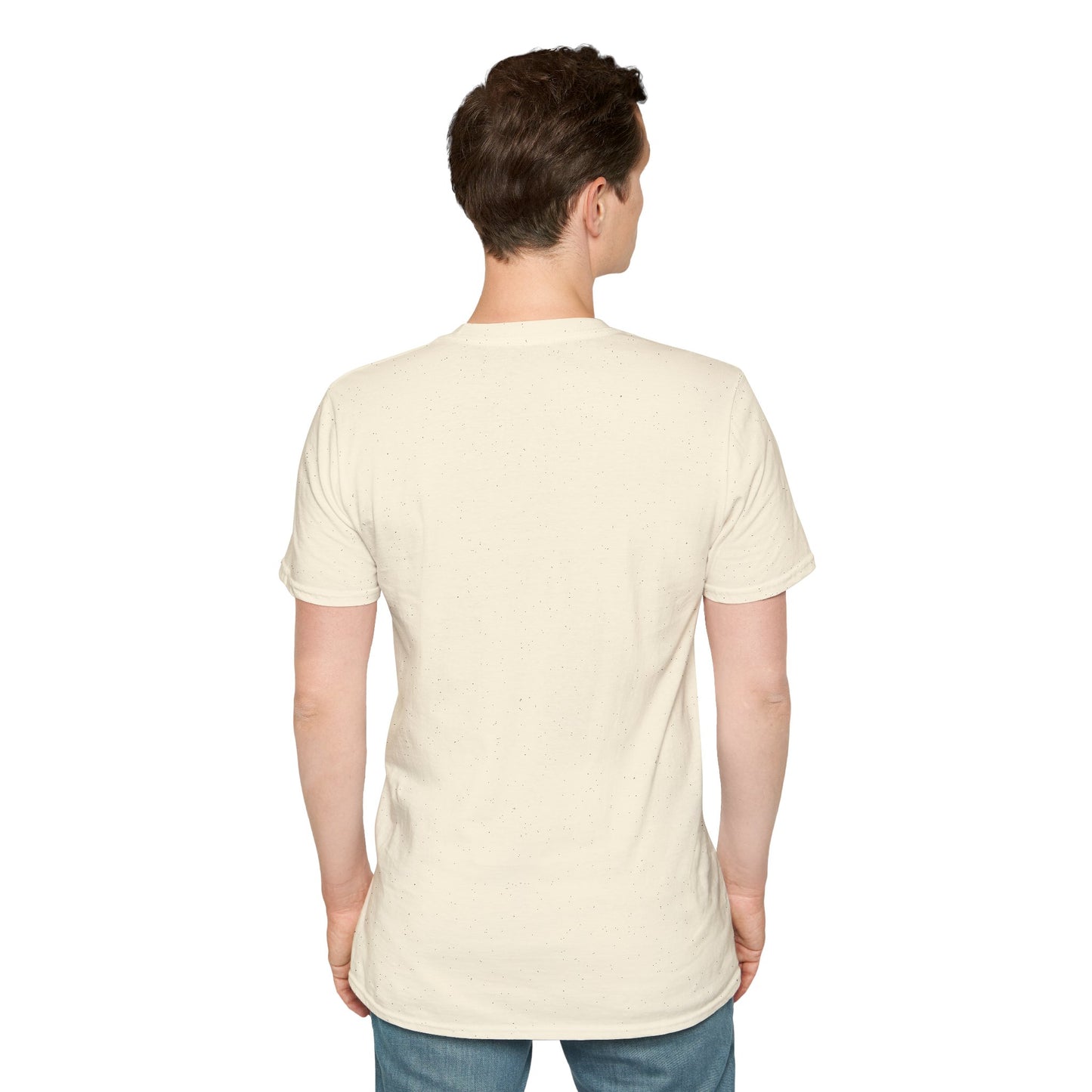 Peeking Kitten | Unisex Softstyle T-Shirt - Trans Flag Macaroons