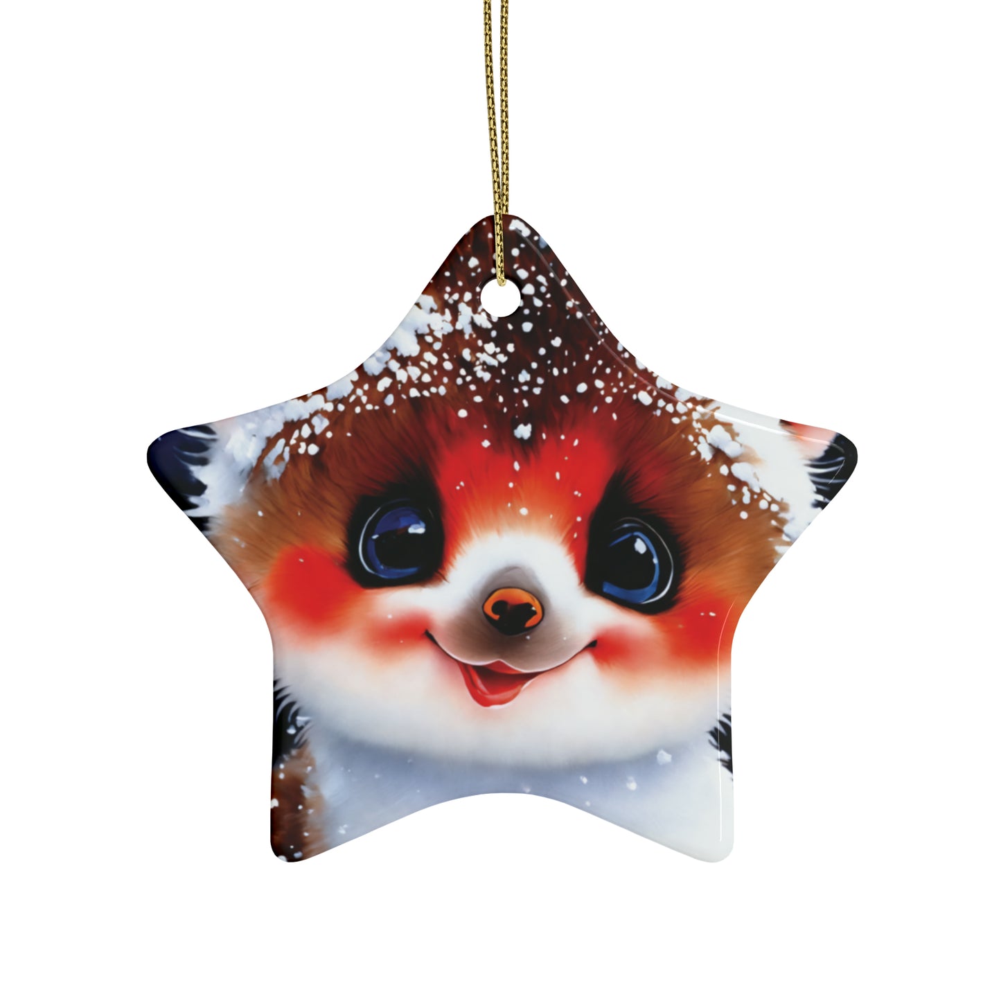 Woodland Creature | Ceramic Christmas Ornaments (1pcs, 5pcs, 10pcs, 20pcs) - 8