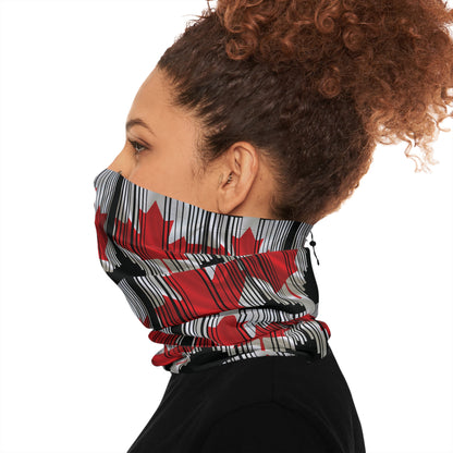 Peeking Canadian Flag Neck Gaiter – Bold Style for Any Season