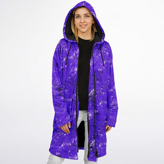 Grunge Zipper Cloak/Cape – Stylish, Warm, and Functional Purple copy