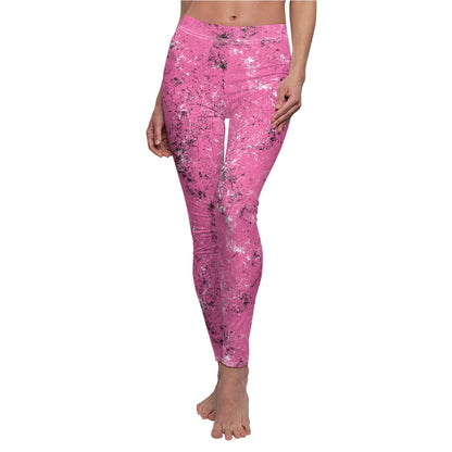 Grunge Collection - PINK - Women's Cut & Sew Casual Leggings