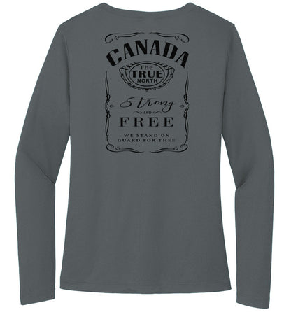 iron gray Sport-Tek Ladies Long Sleeve Tee