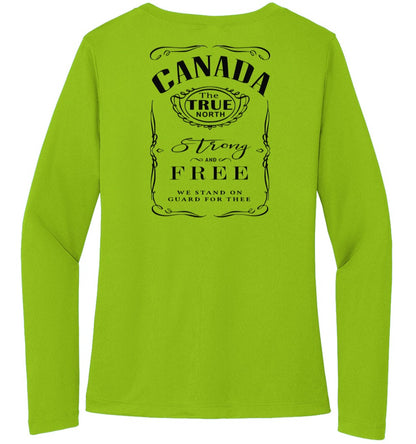 Lime Shock Sport-Tek Ladies Long Sleeve Tee