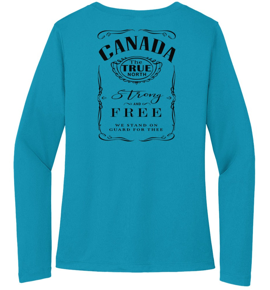 atomic blue Sport-Tek Ladies Long Sleeve Tee