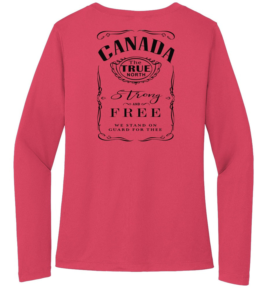 hot coral Sport-Tek Ladies Long Sleeve Tee