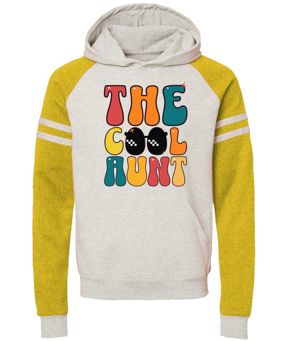 Cool Aunt/Uncle Varsity Colour-blocked Raglan Hoodie