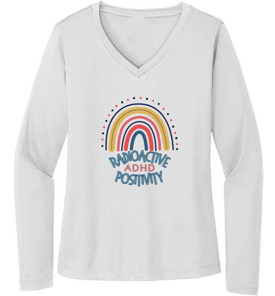 ADHD Radioactive Positivity - Sport-Tek Ladies Long Sleeve Tee - LST353LS