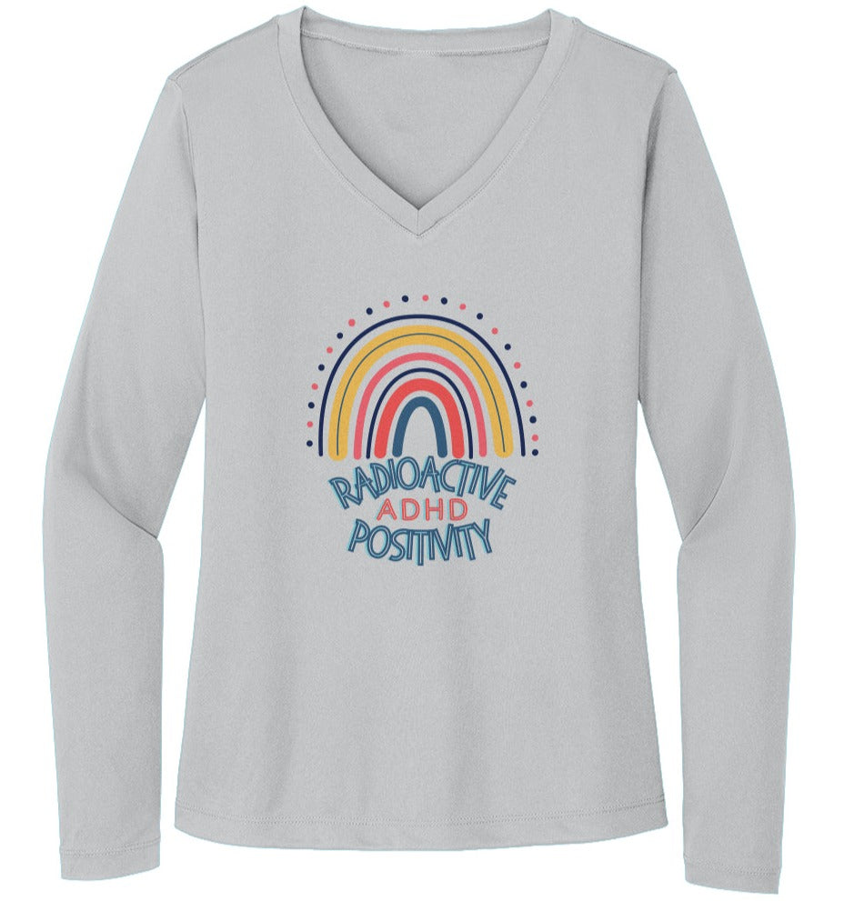 ADHD Radioactive Positivity - Sport-Tek Ladies Long Sleeve Tee - LST353LS