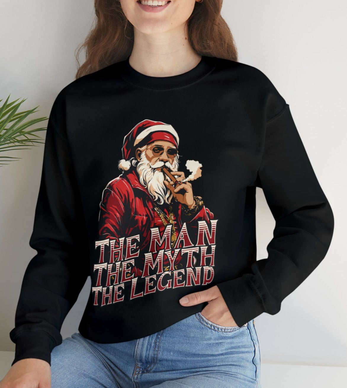 Santa, The Man, The Myth, The Legend - Popular Classic Unisex Heavy Blend Crewneck Sweatshirt