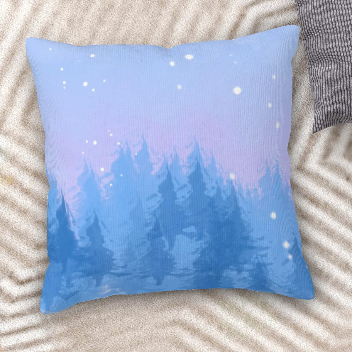 Corduroy Throw Pillow Covers with Core (Double-Sided Design)