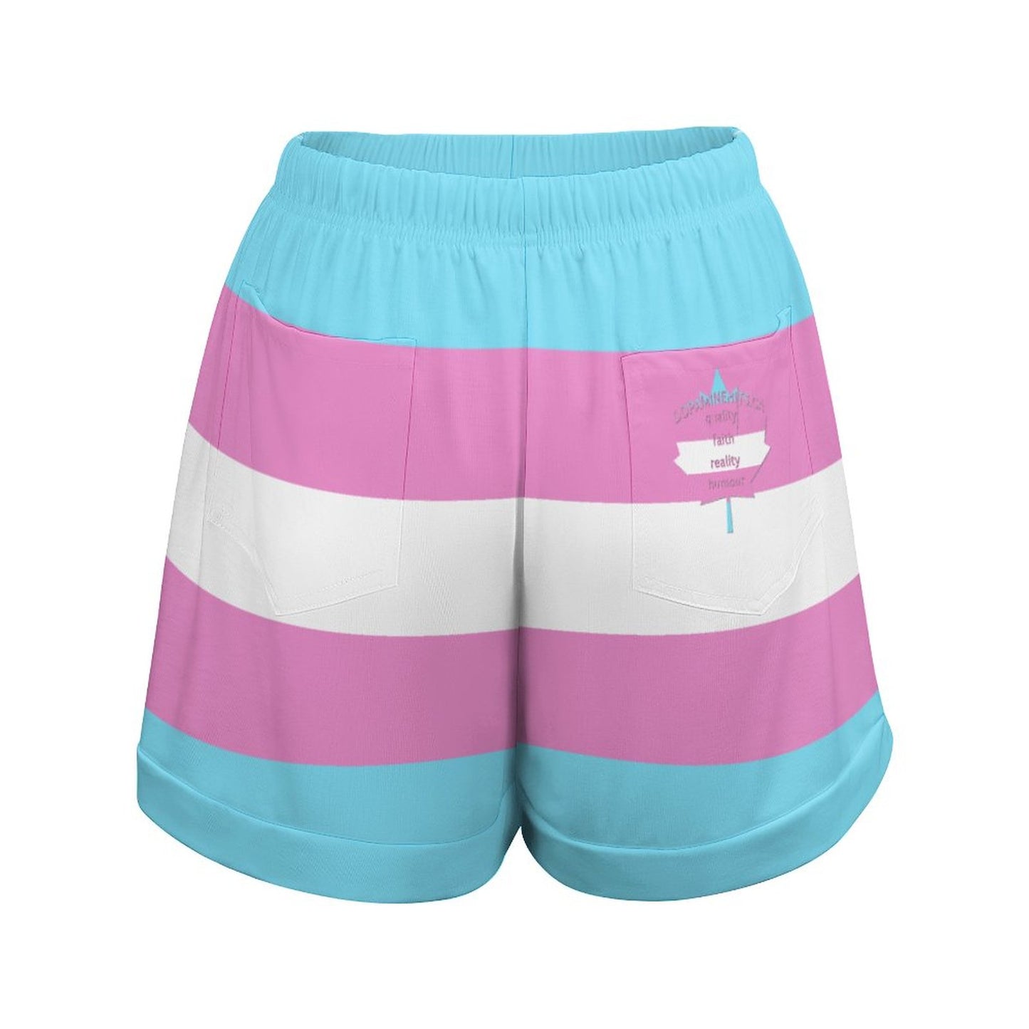 Women’s High-Waisted Quick-Dry Shorts with Pockets – UPF 50+