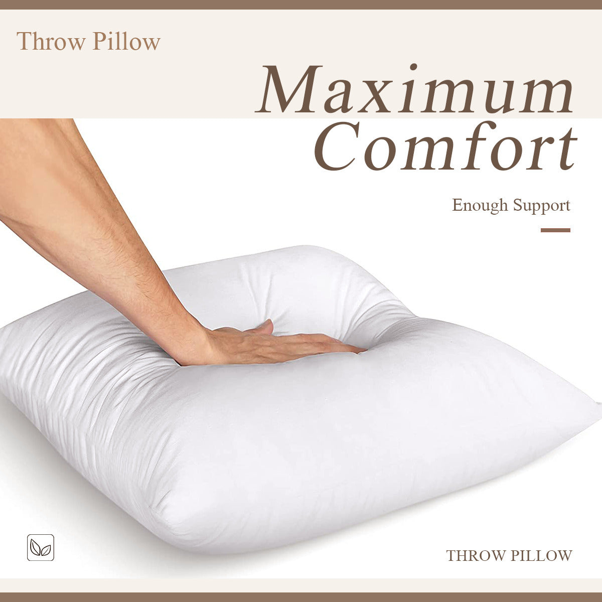 Cushion cover + pillow core (the same double-sided)｜Polyester - Real Men Pray - WHITE