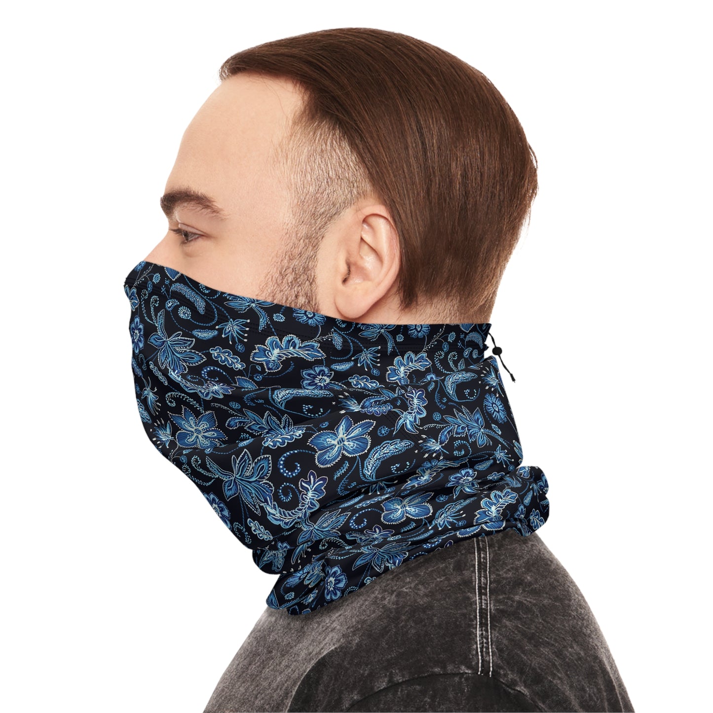 Western Embroidery-Inspired Floral Neck Gaiter – Stylish Warmth for Every Season