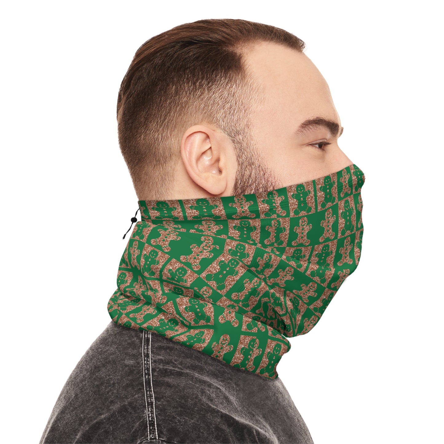 Gingerbread Glitter Neck Gaiter – Sweet Holiday Style