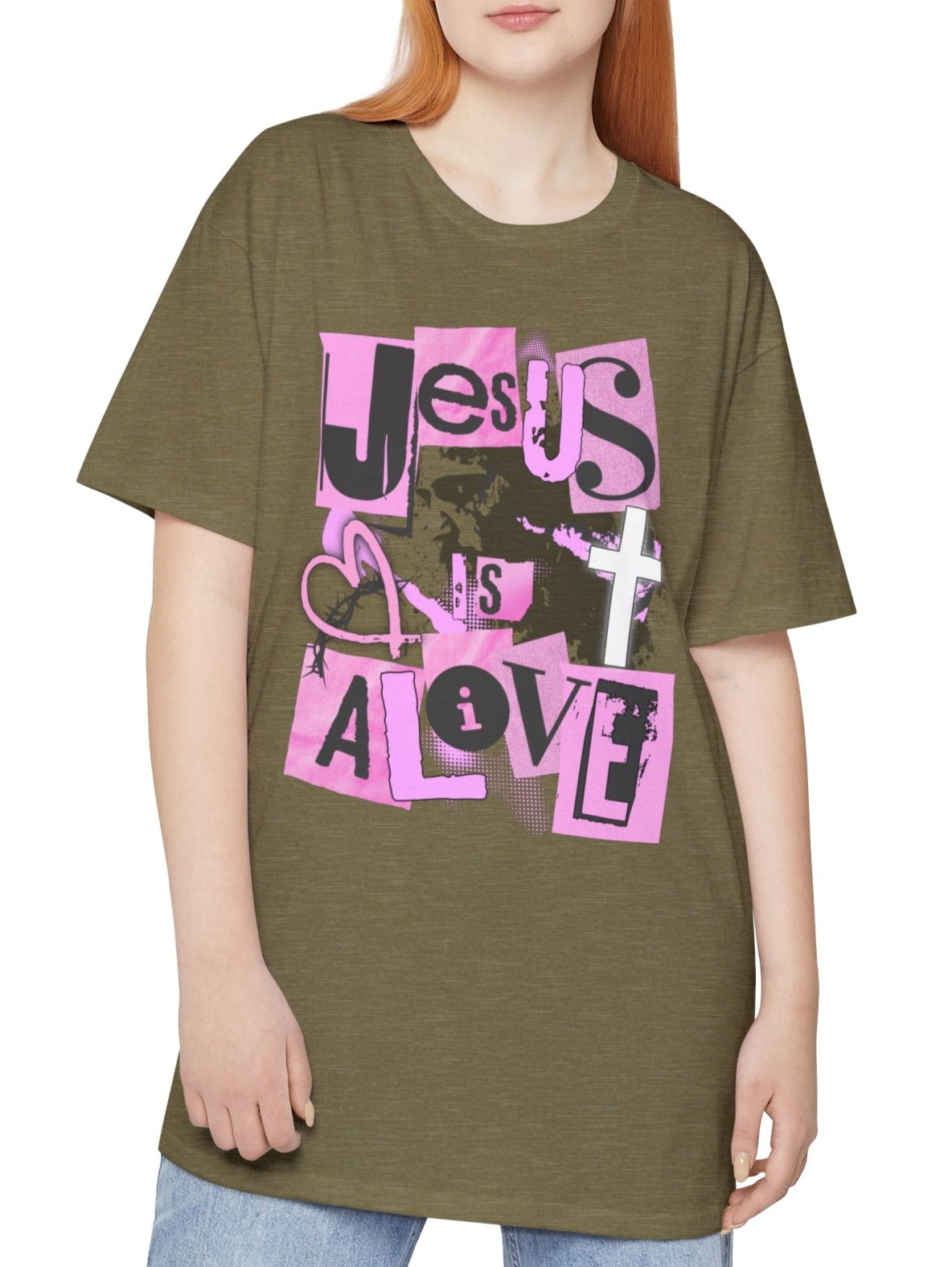 Jesus Is Alive - Unisex Long Body Urban Tee