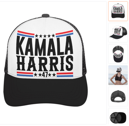 Kamala Harris 47 - Foam Trucker Hat - Show Your Support!