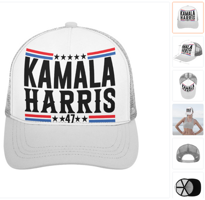 Kamala Harris 47 - Foam Trucker Hat - Show Your Support!