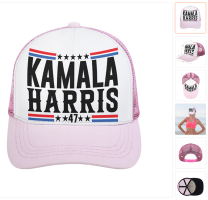 Kamala Harris 47 - Foam Trucker Hat - Show Your Support!