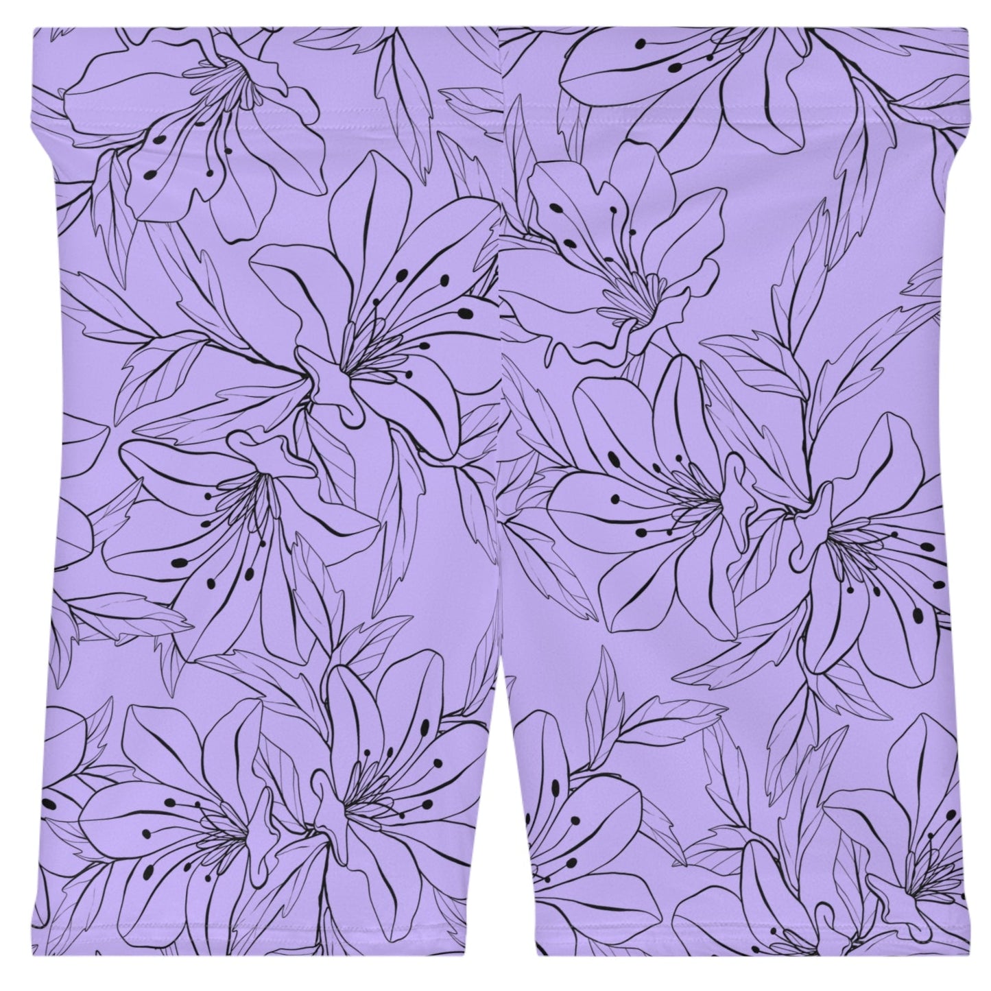 Spring Orchids Collection | Women’s Bike Shorts – Suede-Soft Style for All-Day Comfort