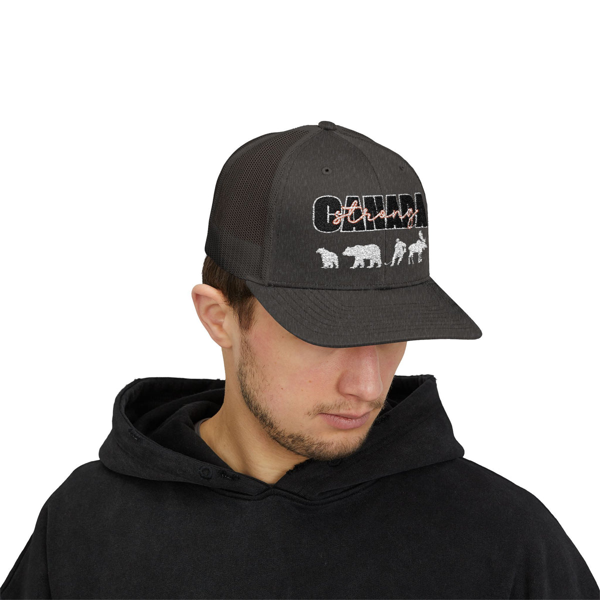 Canada Strong | Snapback Trucker Cap - White