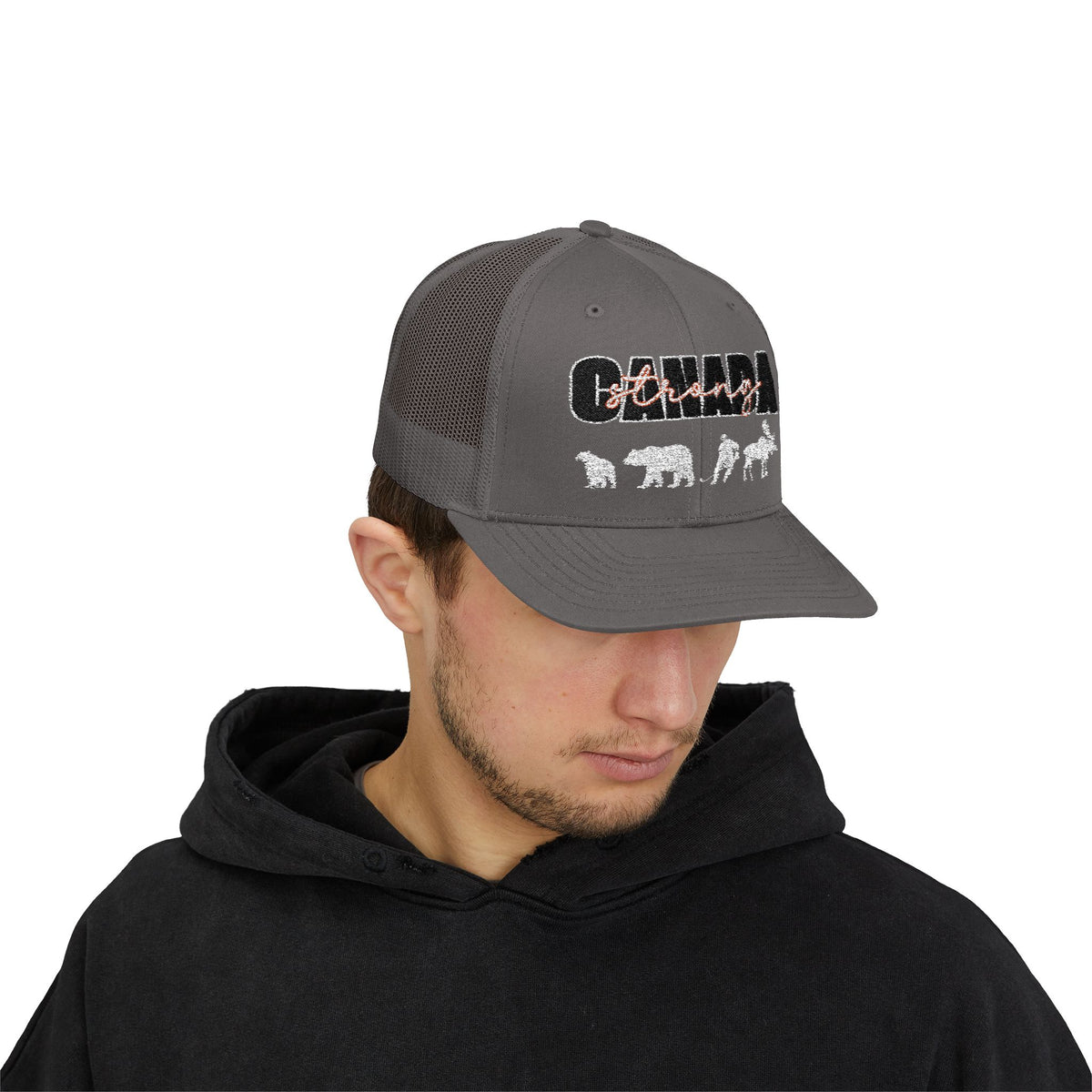 Canada Strong | Snapback Trucker Cap - White