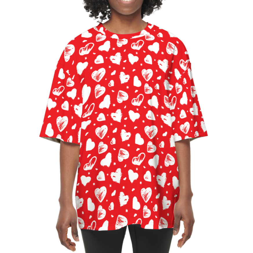 You're All Heart! | Women's Streetwear T-Shirt – Oversized Comfort, Bold Impact