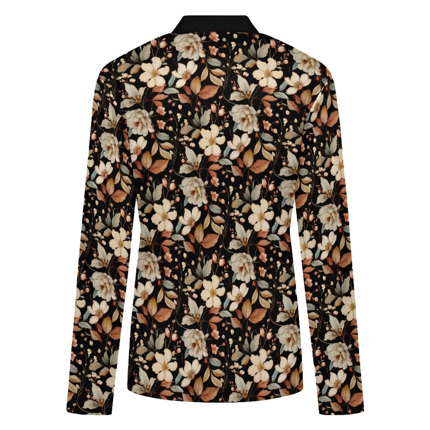 Black 170gsm Women's Lightweight Cardigan(All-Over Printing)