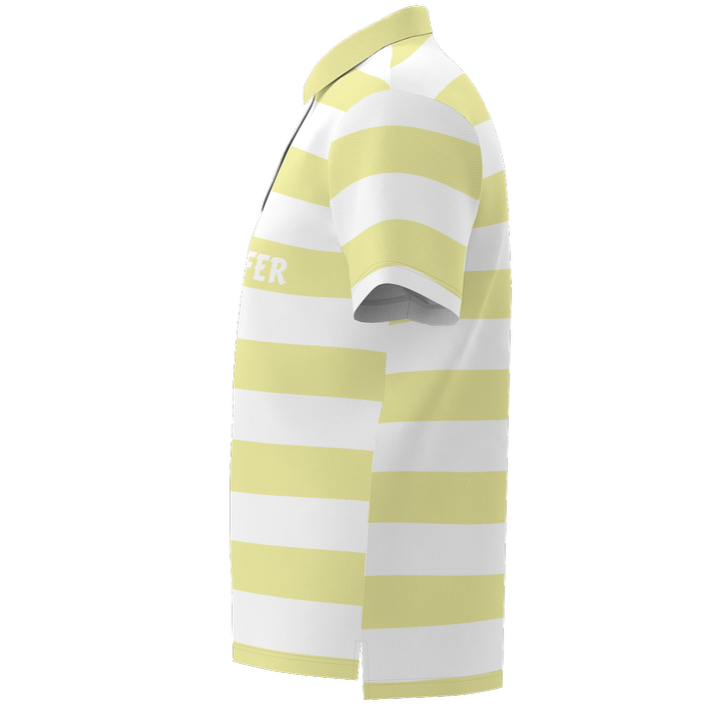 Canuck Golfer | Men’s  Eco-Friendly Performance Mesh Sports Polo Shirt – Breathable & Stylish - Back Only Print