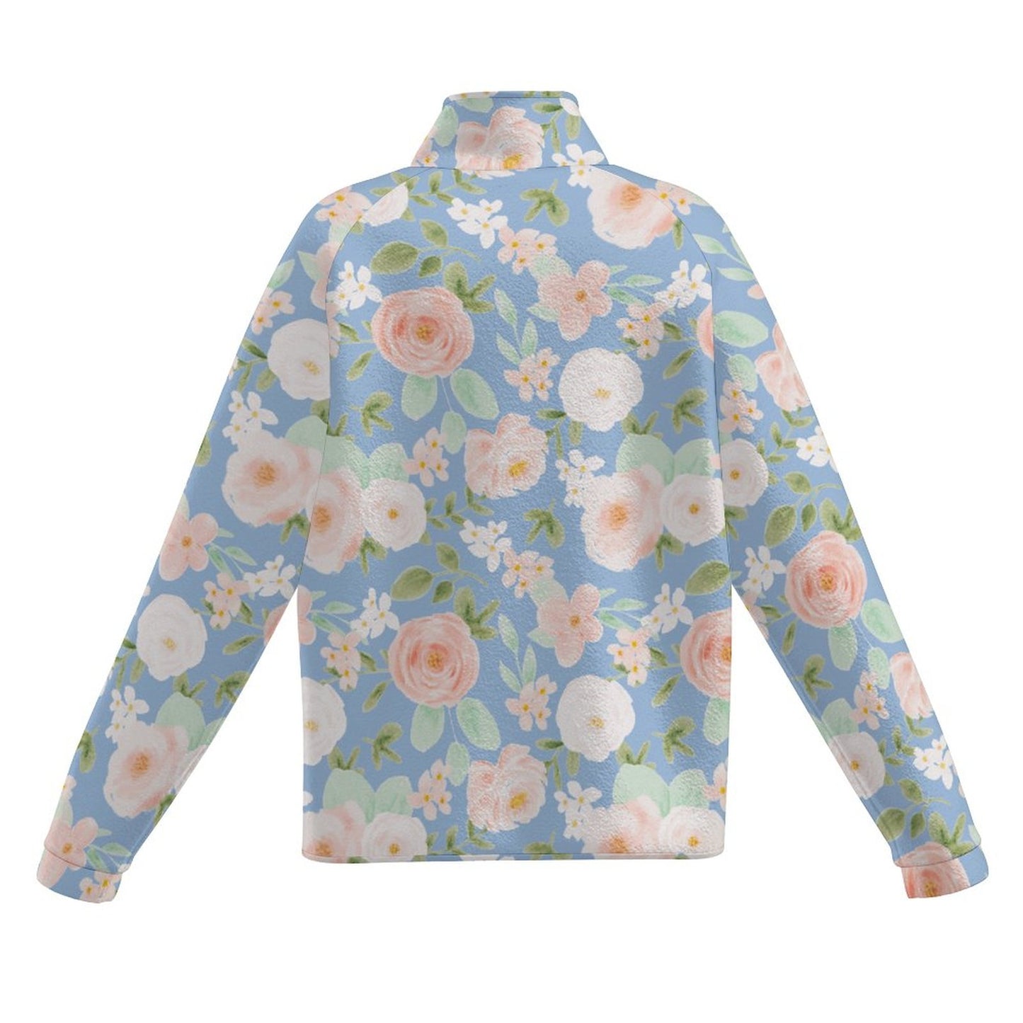 Easy Florals | Women's Casual Fleece Jacket - Warm, Soft, and Weekend-Ready