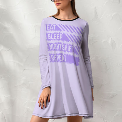 Women's Long Sleeve Nightshirt - Many Designs to Choose From