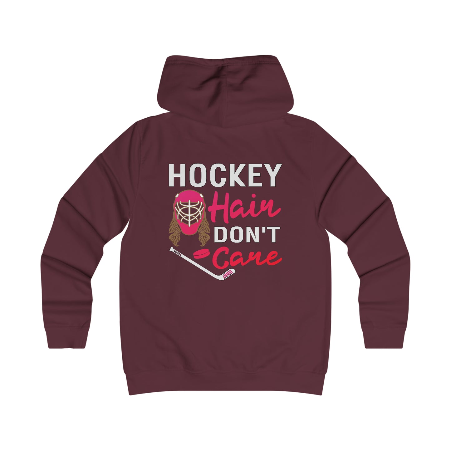 Hockey Hair Don't Care -  Women's College Hoodie - Women's Hockey