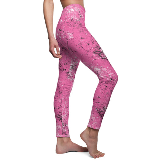 Grunge Collection - PINK - Women's Cut & Sew Casual Leggings