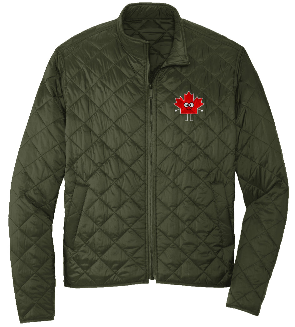Friendly Canadian Maple | Quilted Full-Zip Jacket