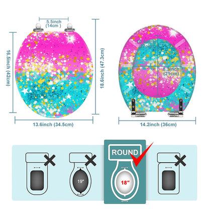 Glitter Bombed - Universal Toilet Seat