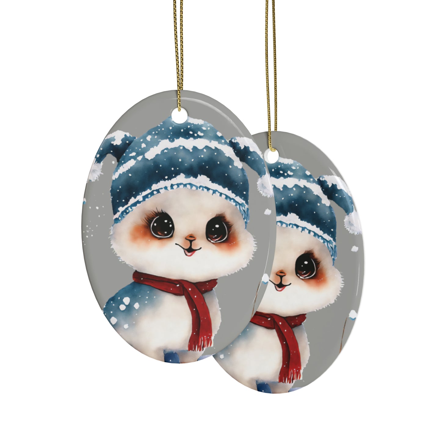 Woodland Creature | Ceramic Christmas Ornaments (1pcs, 5pcs, 10pcs, 20pcs) - 3