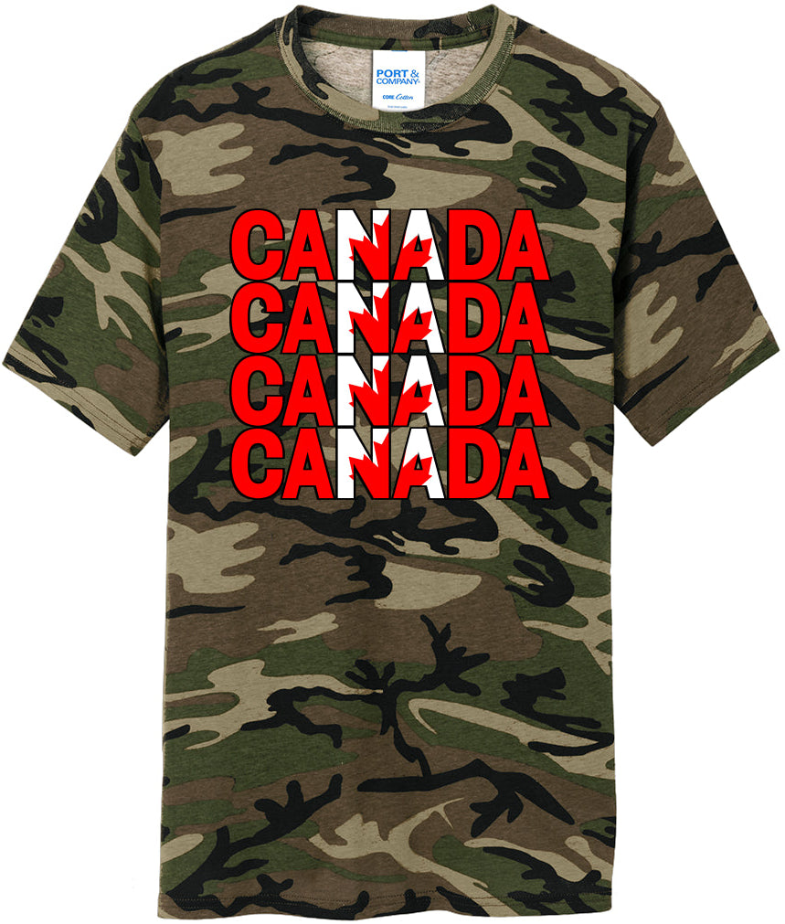 CANADA on Repeat | Core Cotton Camo Tee