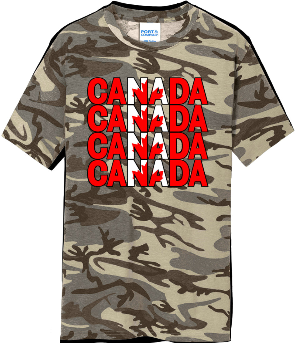 CANADA on Repeat | Core Cotton Camo Tee