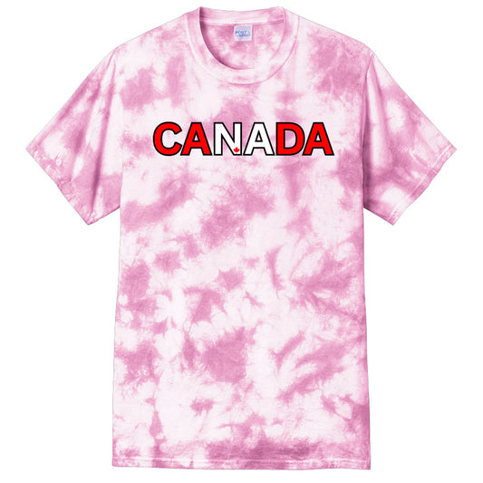 CANADA | Crystal Tie-Dye 100% Cotton T-Shirt – Bold Colour, One-of-a-Kind Style
