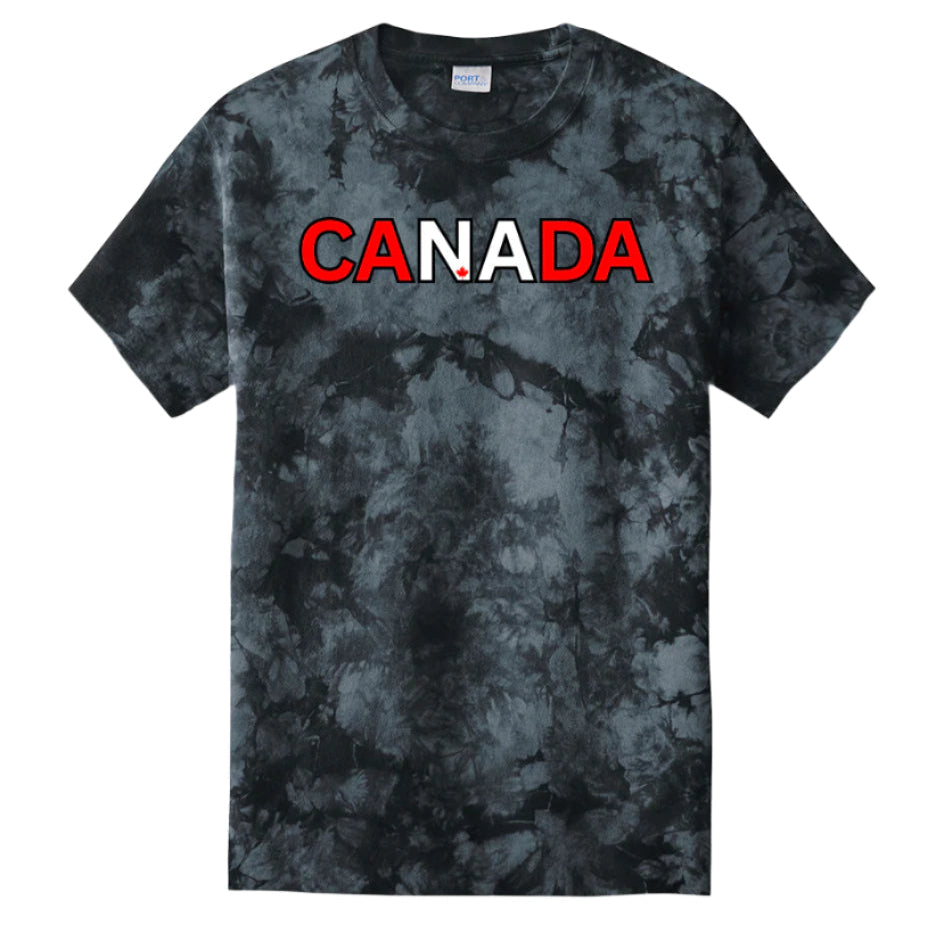 CANADA | Crystal Tie-Dye 100% Cotton T-Shirt – Bold Colour, One-of-a-Kind Style