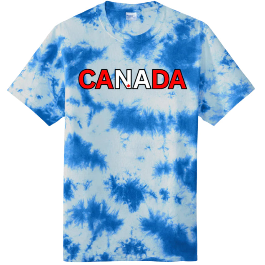 CANADA | Crystal Tie-Dye 100% Cotton T-Shirt – Bold Colour, One-of-a-Kind Style