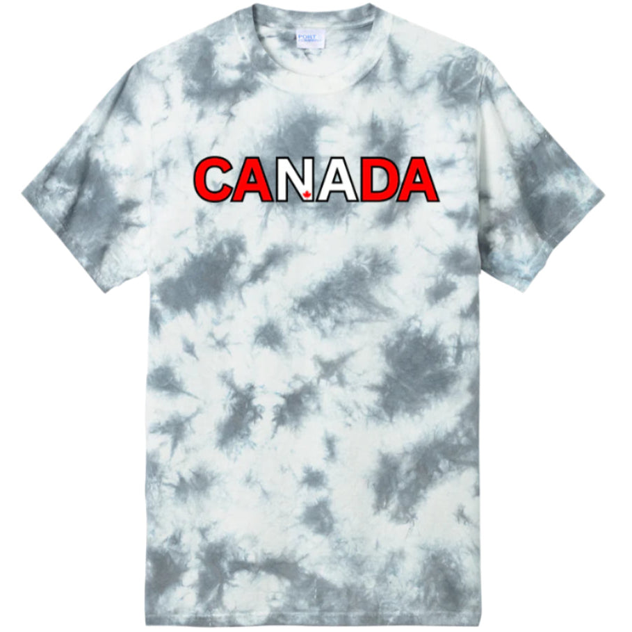 CANADA | Crystal Tie-Dye 100% Cotton T-Shirt – Bold Colour, One-of-a-Kind Style