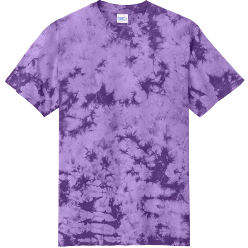 Crystal Tie-Dye | 100% Cotton T-Shirt – Bold Colours, One-of-a-Kind Style - Plain - No Printed Design
