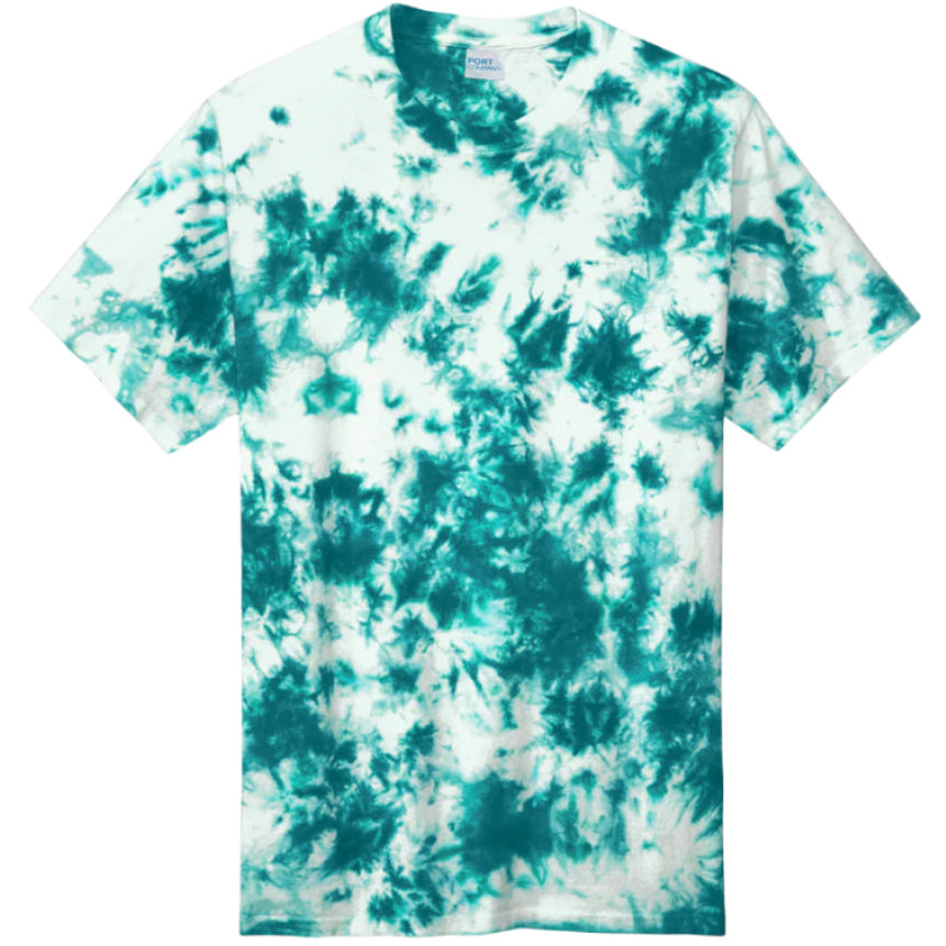 Crystal Tie-Dye | 100% Cotton T-Shirt – Bold Colours, One-of-a-Kind Style - Plain - No Printed Design
