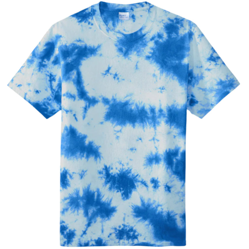 Crystal Tie-Dye | 100% Cotton T-Shirt – Bold Colours, One-of-a-Kind Style - Plain - No Printed Design