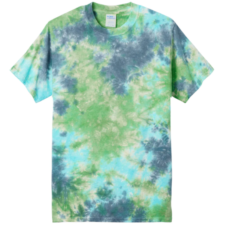 Crystal Tie-Dye | 100% Cotton T-Shirt – Bold Colours, One-of-a-Kind Style - Plain - No Printed Design