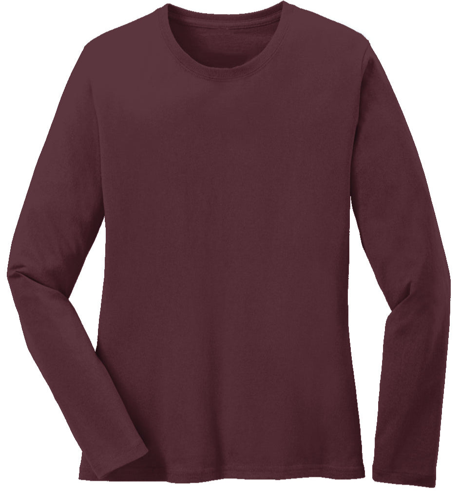 Classic Fit | Women's Long Sleeve Tee – Midweight Cotton Comfort