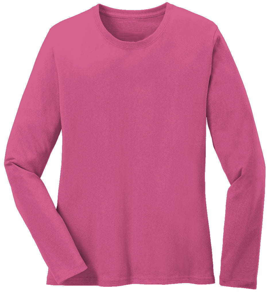 Classic Fit | Women's Long Sleeve Tee – Midweight Cotton Comfort