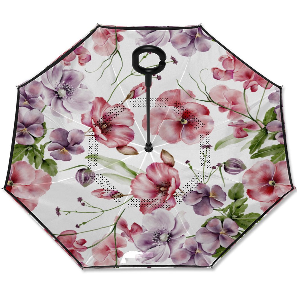 Flower Garden - Beautiful Reverse Close Umbrella