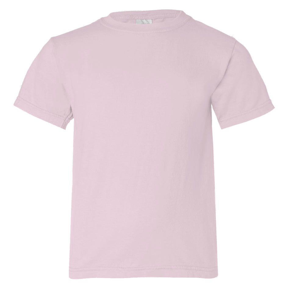 plain pink t-shirt on a white background